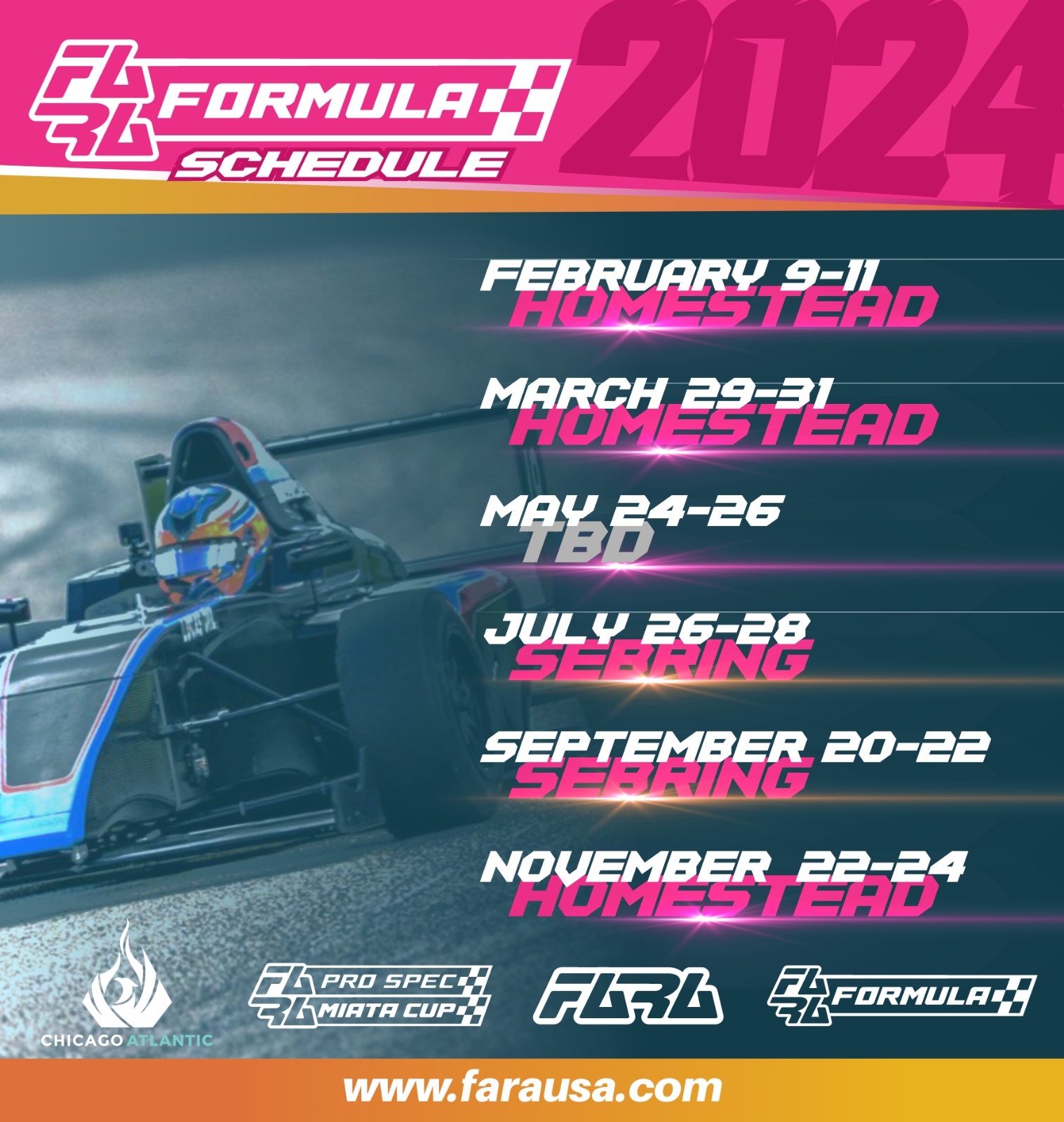 2024 Formula FARA Schedule
