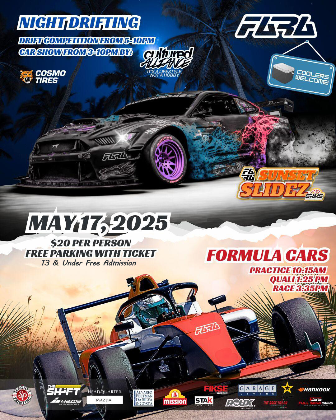 Sunset Slidez Drifting Exhibition and Formula Automobile Racing